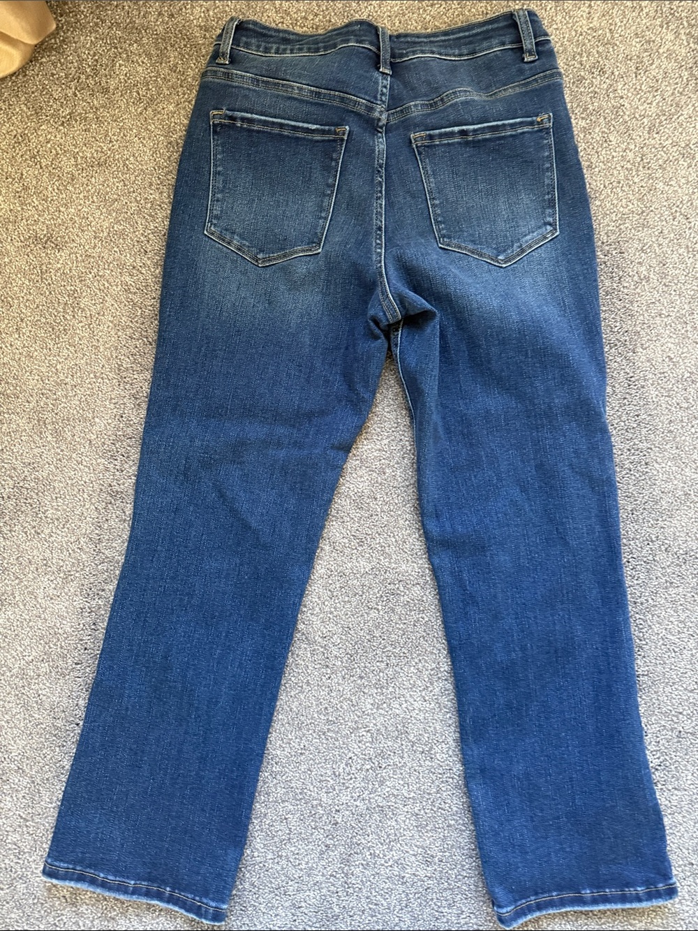 Loverlet Dark Blue Straight-Leg Woman's Jeans - Picture 2 of 8